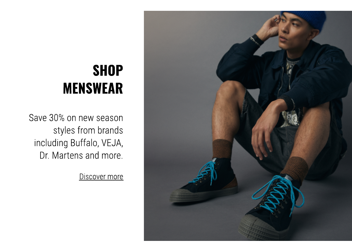 30% off MENSWEAR