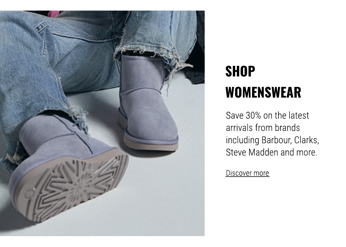 Shop 30% off women's footwear