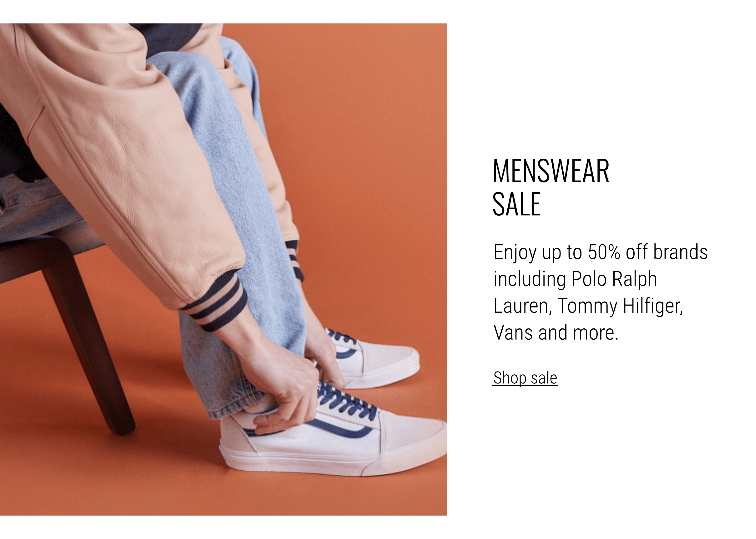 Menswear sale
