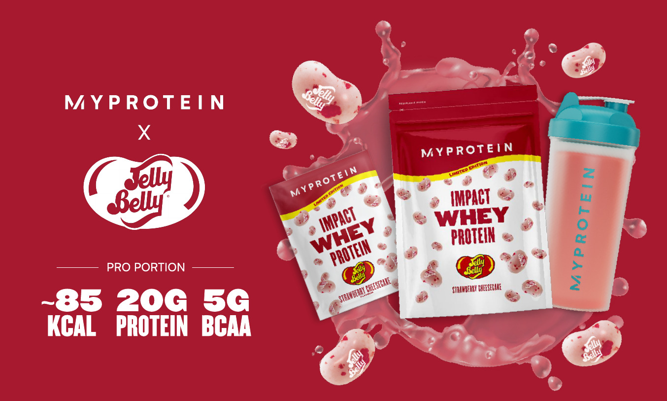 Jelly Belly Strawberry Cheesecake Impact Whey Protein