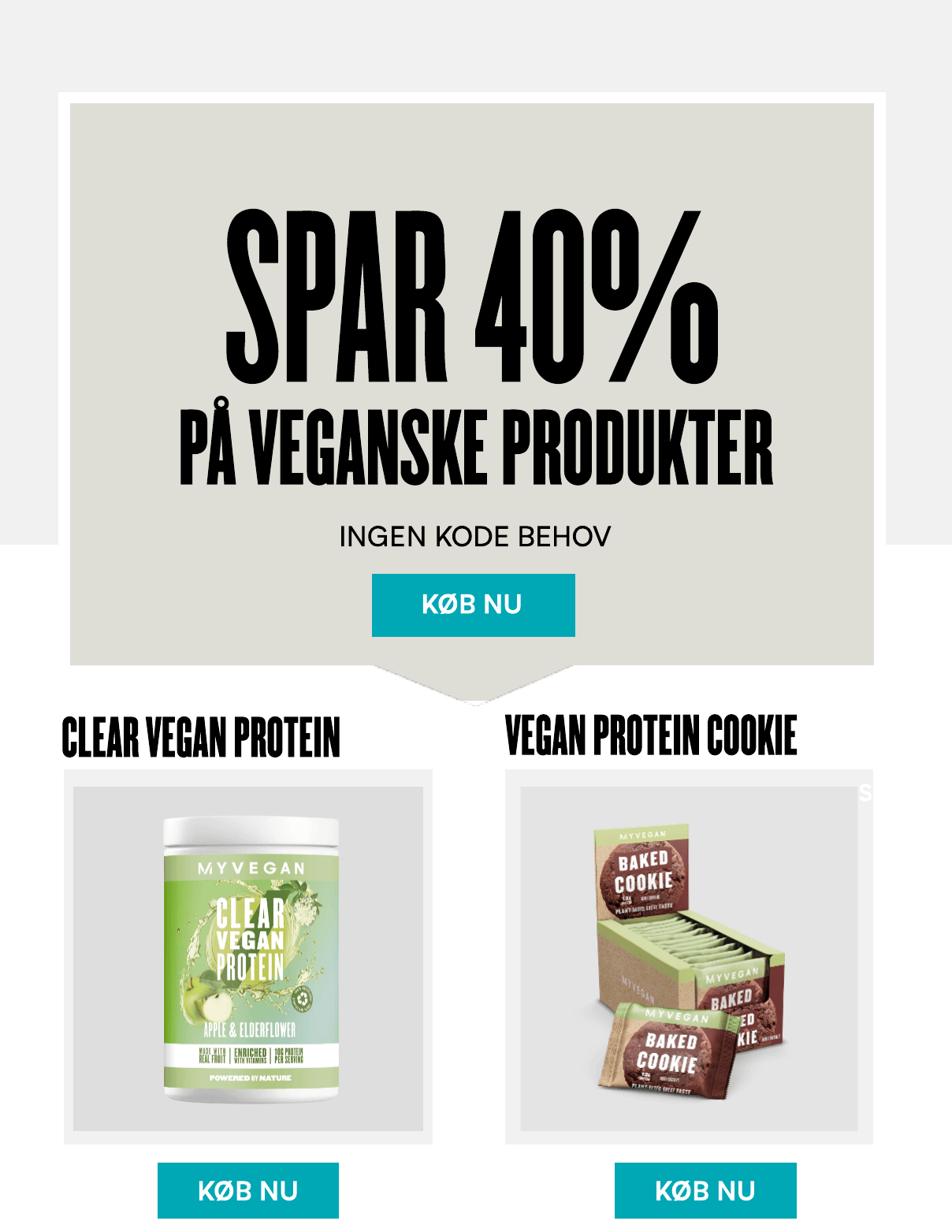 SPAR 40 PÅ VEGAN My Protein Denmark