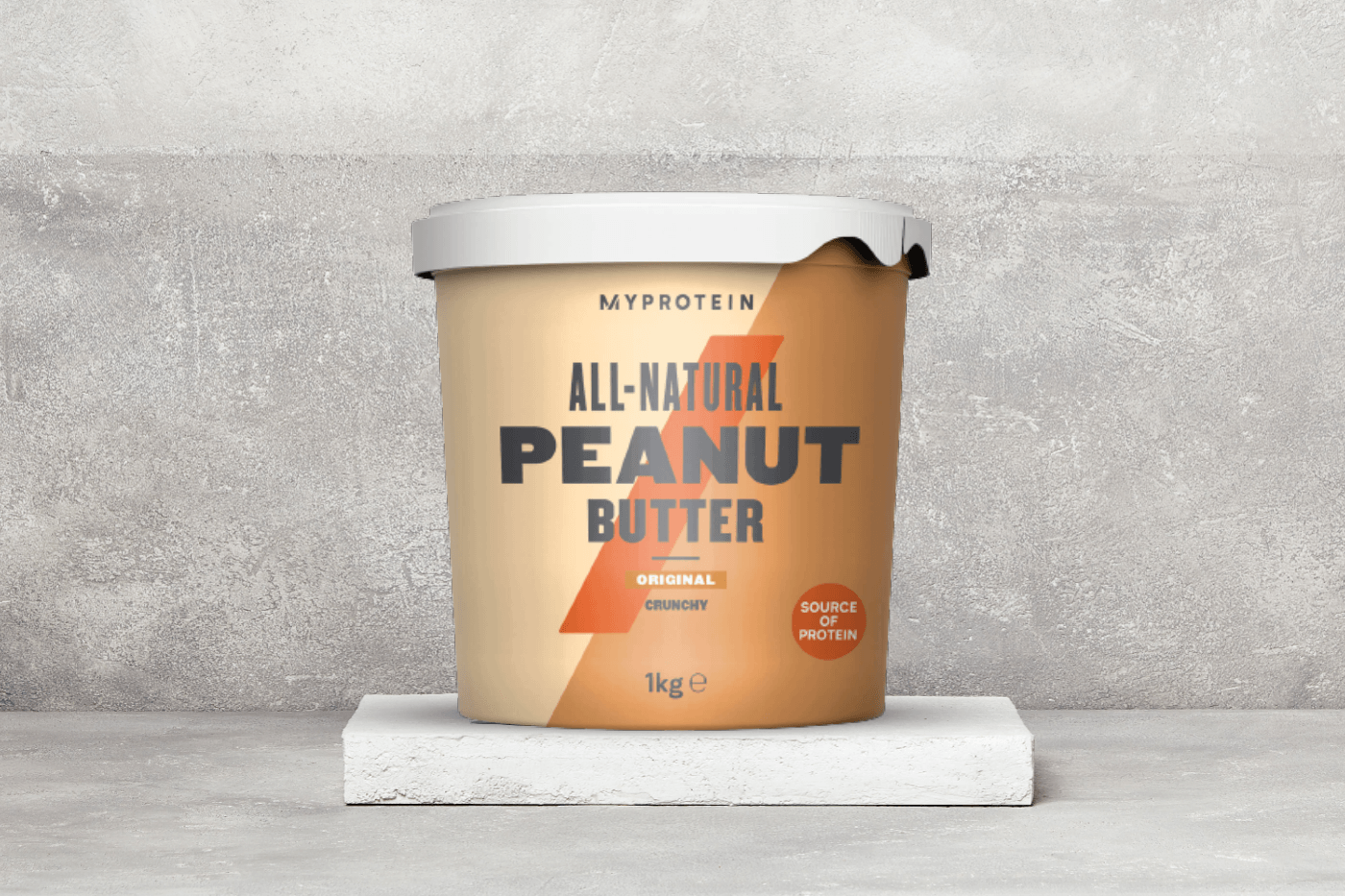 Naturbelassene Erdnussbutter