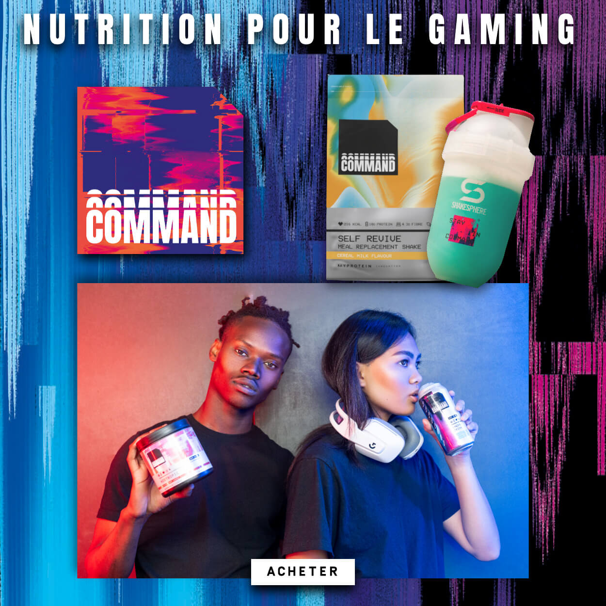 COMMAND. Nutrition pour le gaming. Acheter.