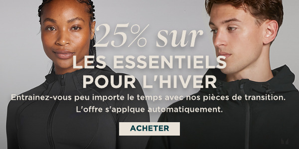 25% sur les essentiels pour l'hiver