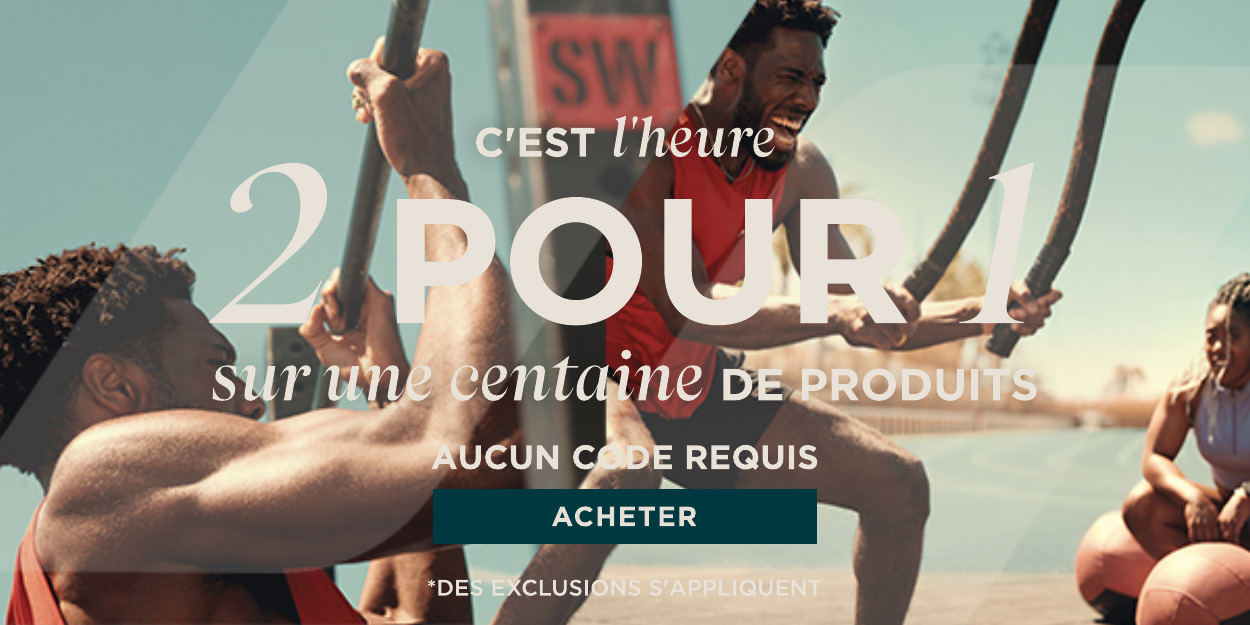Offre: 2 pour 1 sur une centaine de produits, aucun code requis