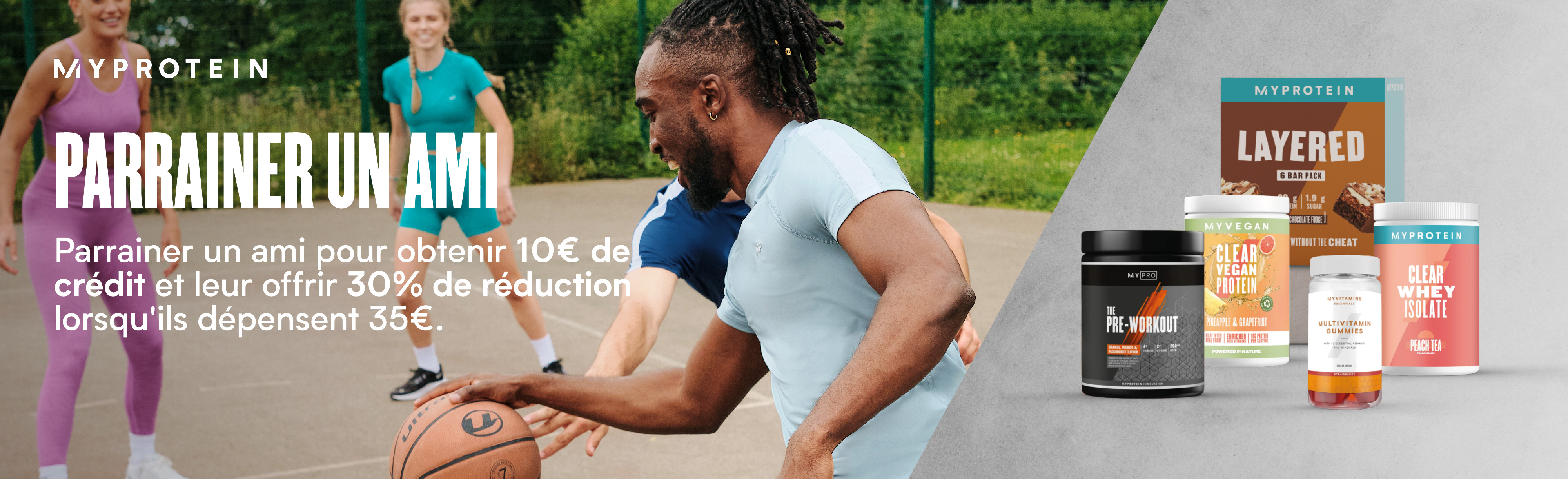 Parrainer un ami: 10€ de crédit pour l'un / 30% de réduction dès 35€ d'achat, pour l'autre