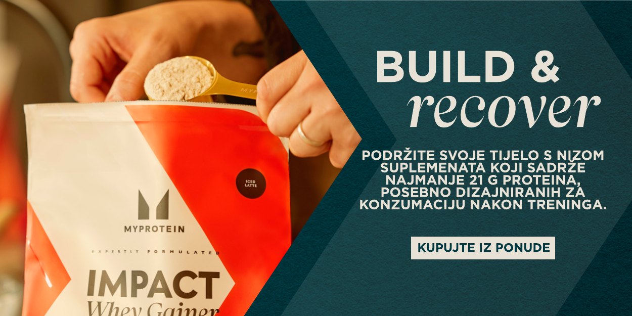 Build & recover. Podprite svoje telo z vrsto dodatko, ki vsebujejo vsaj 21g beljakovin in so posebej zasnovani za uživanje po vadbi. Nakup ponudbe.