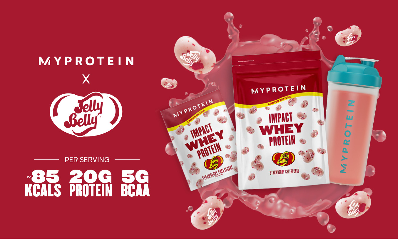 Jelly Belly Strawberry Cheesecake Impact Whey Protein