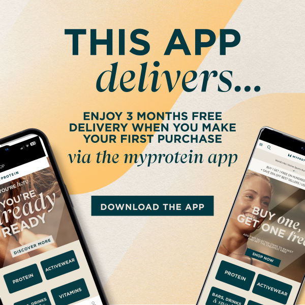 Enjoy 3 months free delivery when you make your first purchase via the myprotein app