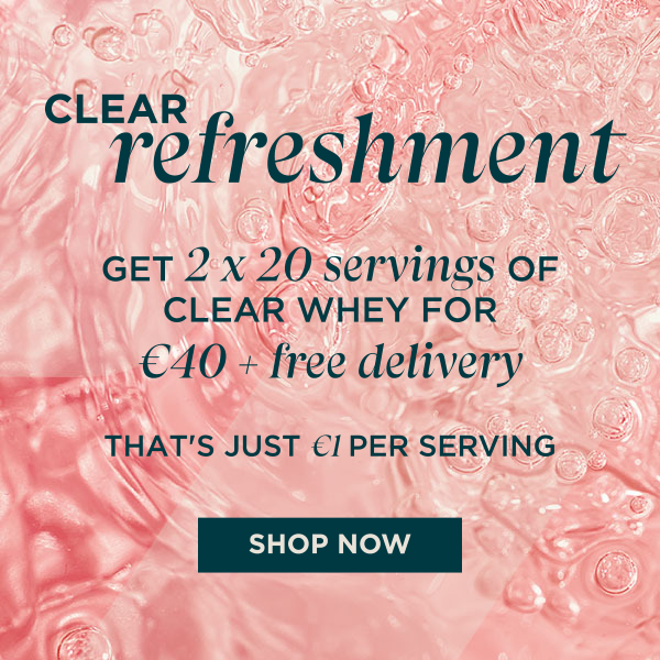 2x 20 servings Clear Whey for €40 + free delivery