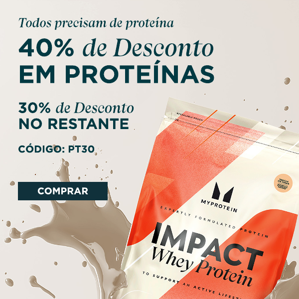 40% de desconto em proteínas