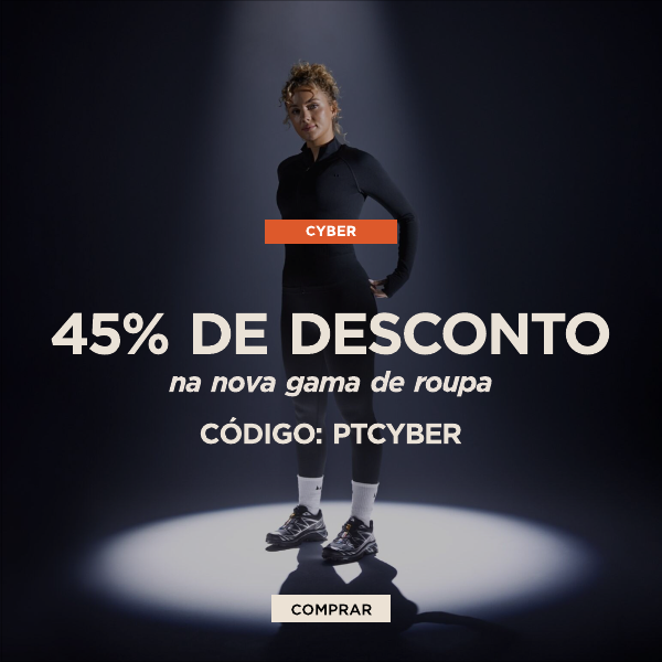 45% de desconto na nova gama de roupa