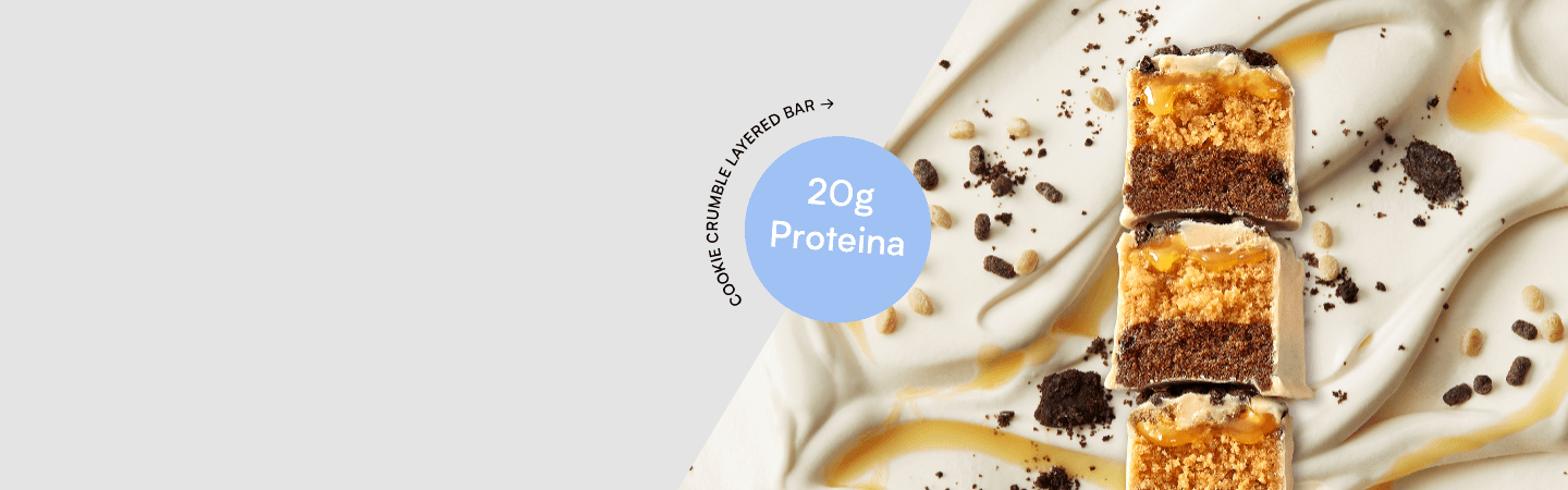 Snacks saudáveis ​​da Myprotein com a nova Barra Layer com 20g de proteína.