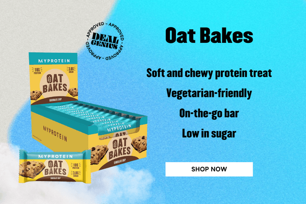 S, imy: OatBakes o oy- S Soft and chewy protein treat Vegetarian-friendly On-the-go bar Low in sugar SHOP NOW 