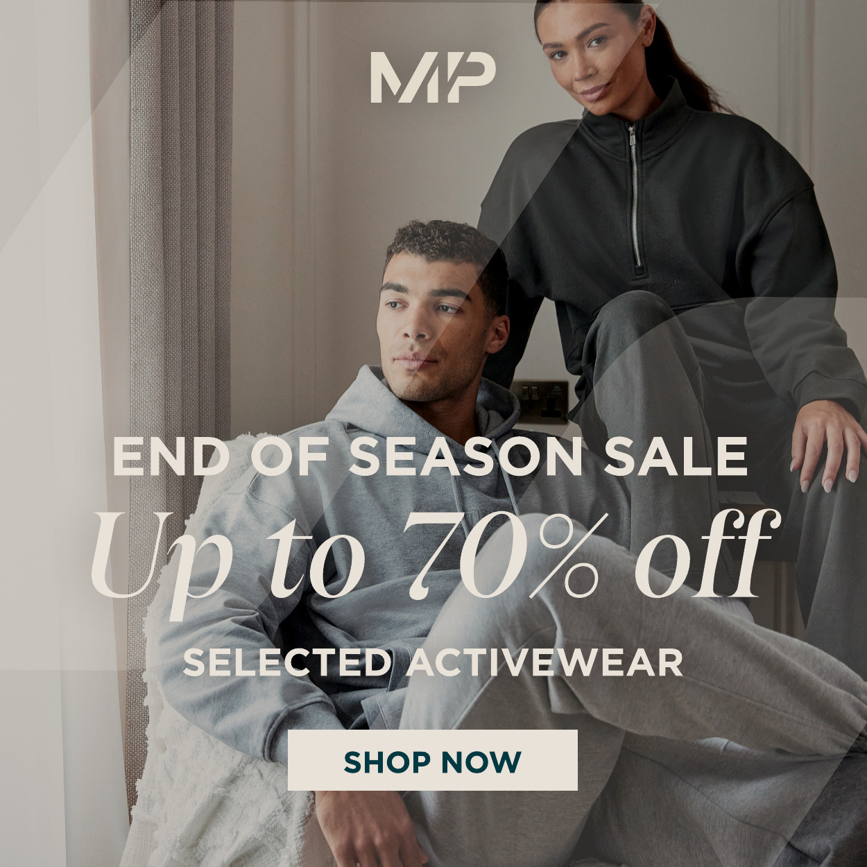 End of season sale up to 70% off selected activewear. shop now