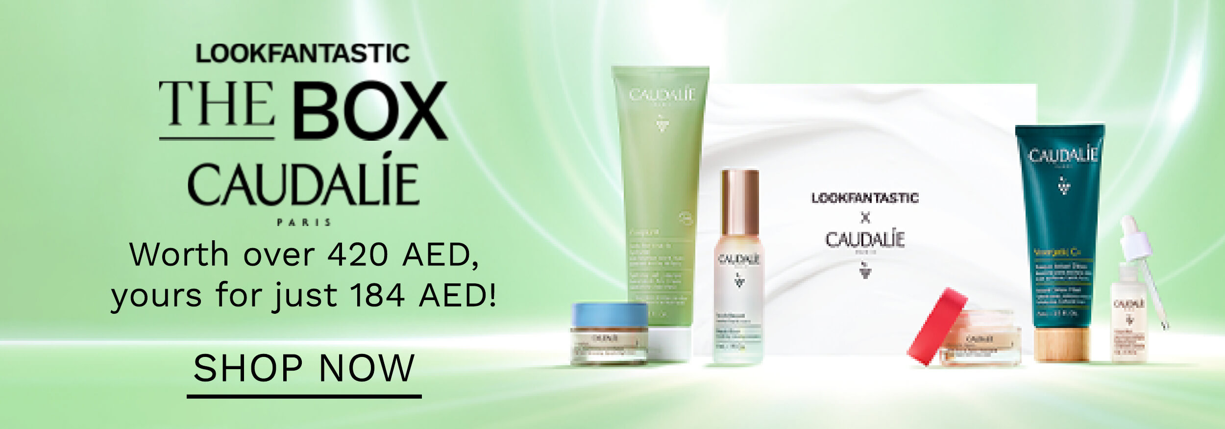 LOOKFANTASTIC THE BOX CAUDALIE PPPPP Worth over 420 AED, yours for just 184 AED! SHOP NOW 