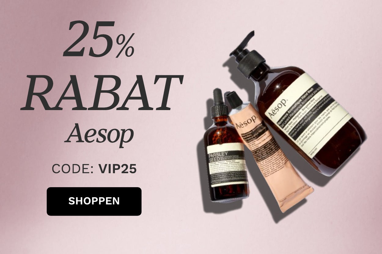 AESOP 25 PROZENT RABATT CODE VIP25