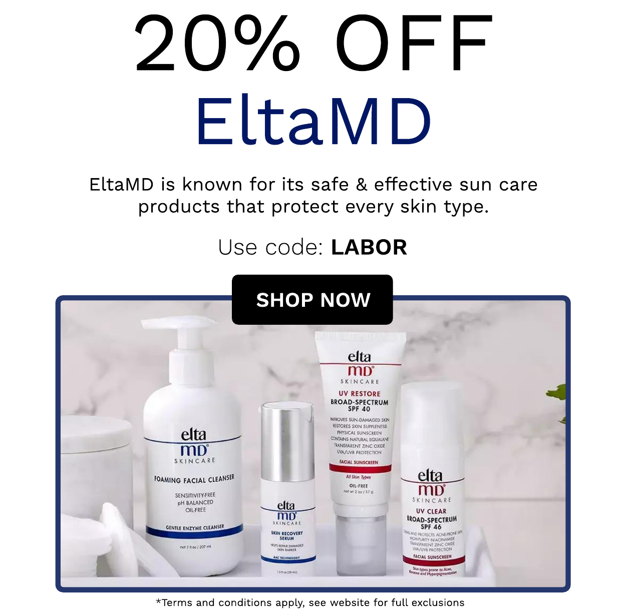 EltaMD 20% Off
